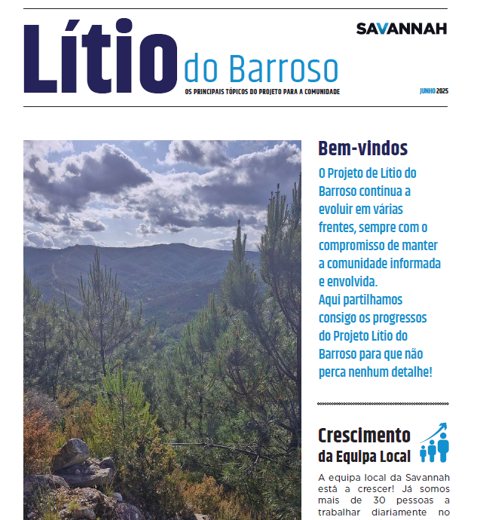 Barroso Lithium Community Newspaper - June 2025 thumbnail image